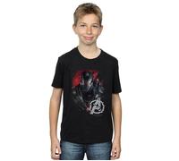 Avengers Endgame War Machine Brushed T-Shirt Marvel Black 7-8 Years