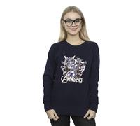 Avengers Women's Group Sweatshirt in Navy | Size: 3XL Avengers Navy 3XL