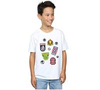 Avengers Hero Badges T-Shirt Marvel White 12-13 Years