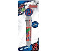 Avengers Hero Club 10-Colour Multicoloured Pen - Fun & Vibrant Writing for Kids & Marvel Fans