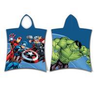 Avengers Heroes Hooded Towel Poncho for Kids, Girls & Boys - 100% Cotton Poncho - Ultra Soft, Breathable & Lightweight - Poncho Changing Robe - Towel Poncho for Children