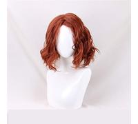 Avengers Infinity War Black Widow Cosplay Hair Wig Natasha Romanoff Cosplay Brown Curly Wig Halloween Superhero Women Costume