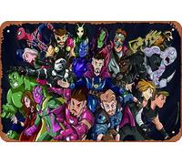 Avengers Infinity War Hero Side Fan Metal Tin Sign Retro Wall Decor for Home Gate Garden Bars Restaurants Cafes Office Store Pubs Club Sign Gift 12 X 8 INCH Plaque Tin Sign