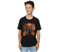 Avengers Infinity War Hulkbuster Blueprint T-Shirt Marvel Black 5-6 Years