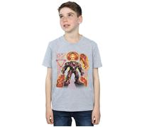 Avengers Infinity War Hulkbuster Blueprint T-Shirt Marvel Grey 5-6 Years