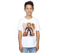 Avengers Infinity War Hulkbuster Blueprint T-Shirt Marvel White 5-6 Years