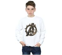 Avengers Infinity War Logo Sweatshirt Marvel White 9 Years