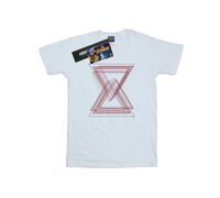Avengers Infinity War Men's Black Widow Lines Cotton T-Shirt in White | Size: Large Avengers Infinity War White L