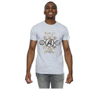 Avengers Infinity War Men's Icons Cotton T-Shirt in Grey | Size: Small Avengers Infinity War Grey S