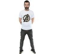 Avengers Infinity War Men's Logo Cotton T-Shirt in White | Size: Small Avengers Infinity War White S
