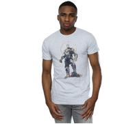 Avengers Infinity War Thanos Sketch T-Shirt Marvel Grey L