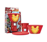 Avengers Iron Man 3PC Stacking Meal Set in Red Avengers Red