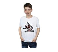 Avengers Iron Man Armoured Avenger T-Shirt Marvel White 5-6 Years
