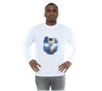 Avengers Iron Man Distressed Head Sweatshirt Marvel White XXL