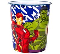 Avengers Kids Childrens Waste Bucket Paper Bin Basket for Bedroom Study Desk Dustbin