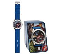 Avengers Kids Wrist Watch 25cm - Boy's Analogue Quartz Watch with Silicone Strap, Analog Watch for Children 4+ Years, Boys Gift for Birthdays, Christmas or Children's Day