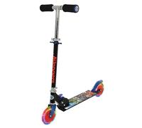 Avengers Light Up Inline Scooter | Girls or Boys | Kids Folding 2 Wheel Adjustable | 58x30x80cm Officially Licensed Children's Push