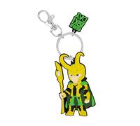 Avengers Loki Cartoon Silicone Green and Yellow Charm Keychain GH00334RL.PH