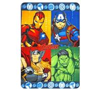 Avengers Marvel Children's Blanket 100 x 140 cm Soft Fleece Blanket 100% Polyester 220 GSM Warm and Light Ideal for Nursery Cot or Sofa
