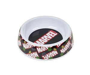 Avengers Marvel Theme Dog Bowl Hard Plastic 500 Millileters Size 18 x 5 Centres Hulk Iron Man