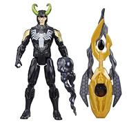 AVENGERS Marvel VenomVersus Epic World of Action Venomized Loki Figure with Battle Gear Accessories, 4 Inch Superhero Toy for Children 4 Years and Up