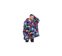 Avengers Mens Hoodie, Oversized Fleece Blanket Hoodie Blue