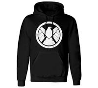Avengers Men's Shield Hoodie in Black | Size: Medium Avengers Black M