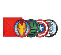 Avengers Mighty Invitations (Pack Of 6) Multi
