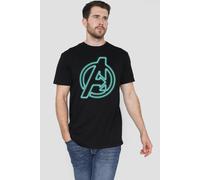 Avengers Neon T Shirt, Black Black