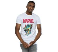 Avengers Pop Group T-Shirt Marvel White 4XL