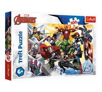 Trefl Marvel The Power of The Avengers - 100 Piece Jigsaw Puzzles for Kids - Marvel Avengers Puzzle for Children - For Ages 6+