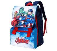 Avengers Premium Backpack Square Expandable Marvel Boys School Bag Rucksack