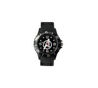 Avengers Quartz Round Sport Watch Silicone Band Black