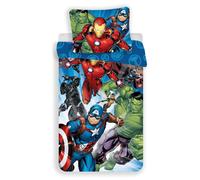 Marvel Avengers 100% Cotton Single Duvet Cover Set - European Size