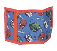 Avengers Sunglasses and Wallet Set - Blue and Red - UV 400 Protection and Category 3 Filter - Wallet with Various Compartments - Original Product Designed in Spain