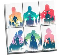 Avengers Superhero Comic Characters Canvas Print Picture Wall Art Large 20x20 Inches