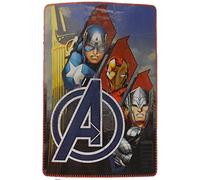 Avengers - superhero fleece blanket, red, One Size