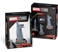 University Games 3D Puzzle Marvel Studios Avengers Tower Neon Metallic Multicoloured