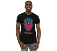 Avengers Vision Head T-Shirt Marvel Black XXL