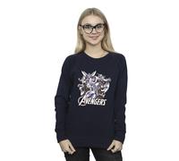 Avengers Women's Group Sweatshirt in Navy | Size: Large Avengers Navy L