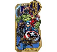 Avengers You're 9 Today 9th Birthday Card