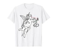 Avenging Angel Snake Machine Gun Value Graphic T-Shirt, Men, White, M