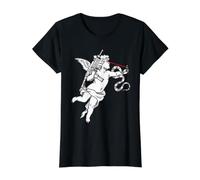 Avenging Angel Snake Machine Gun Value Graphic T-Shirt, Women, Black, M