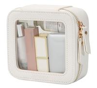 Aveniee Mini Clear Makeup Bag, Small Cosmetic Bags Travel Toiletry Bag Organizer, TSA Approved Clear Makeup Case Pouch with Zipper, Car Bag for Essentials(Mini)