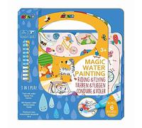 Avenir 6301779 Colouring Game Driving & Flying, 3-in-1 Creative Set with Games, Stickers and Colouring Pictures, DIY, Activity Pad for Children from 3 Years