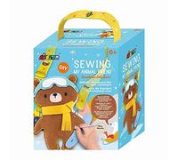 Avenir 6301816 DIY Sewing Kit, Sewing Bear with Snowboard, Neck Animal, Craft Kit for Children, Creative Kit, from 6 Years