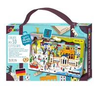 Avenir 6305082 3D City Craft Set, Berlin, City Miniature Puzzle, DIY Wooden Puzzle, Decorative Gift for Adults and Children from 6 Years