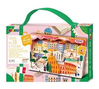 Avenir 6305083 3D Cities Craft Set, Rome, City Miniature Puzzle, DIY Wooden Puzzle, Decorative Gift for Adults and Children from 6 Years