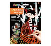 Avenir Scratch Magic Animal, Mixed Colours, 4 Sheets, Paper, 8.5 x 11 inches