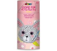 Avenir Loopie Fun Bunny Bag Craft Kit, Grey and Pink